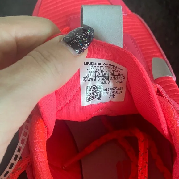 Under Armour Athletic Shoes - Pink and Gray - Picture 9 of 9